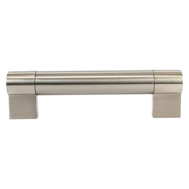 Solid Polished Chrome 128mm Cupboard/Drawer D Round Pull Handle